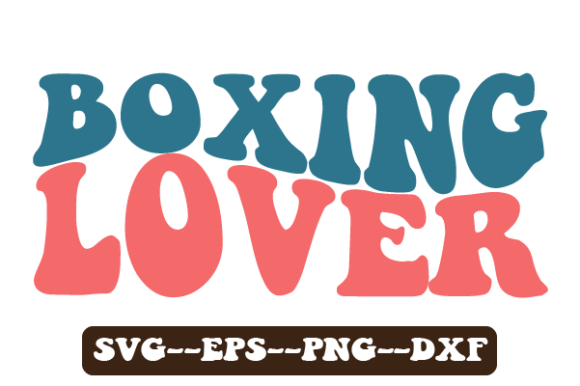 Boxing Lover Retro Wavy SVG Graphics for Crafts