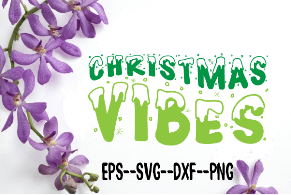 CHRISTMAS VIBES. Retro Wavy Svg — Graphics for Crafts & Local Branding