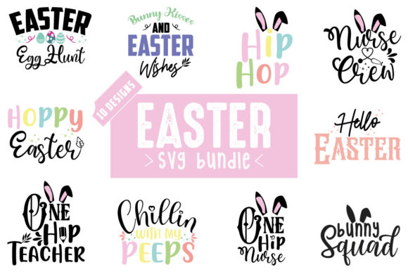 Easter SVG Bundle Vol.2: Graphics for Crafts & Content