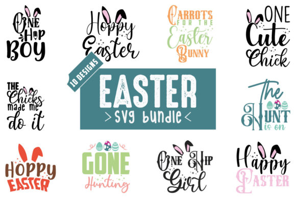 Easter SVG Bundle Vol.3: Graphics for Crafts & Content