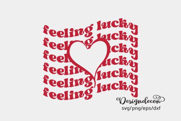 Feeling Lucky Retro Sublimation SVG: Graphics for Crafts