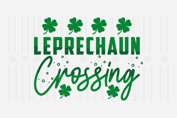 Leprechaun Crossing SVG Graphics for Crafts